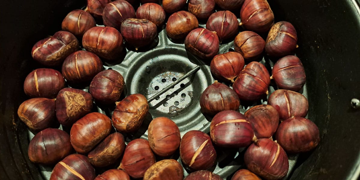 Tako narežite kostanje