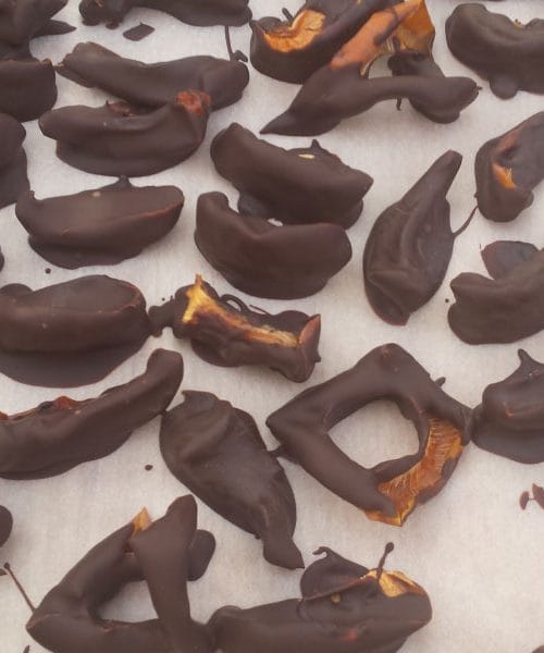 Posušeni kakiji v čokoladi – preprosta jesenska poslastica, ki navduši z okusom