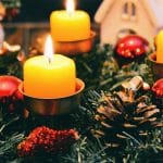 Enostaven adventni venček