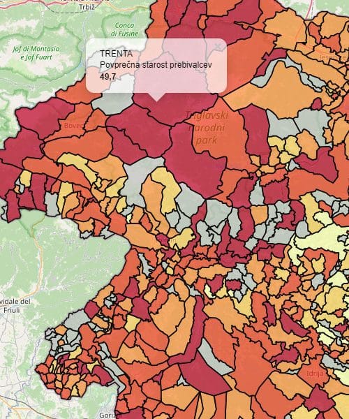 Najstarejši del Slovenije: tu so naselja, kjer je povprečna starost prebivalcev najvišja