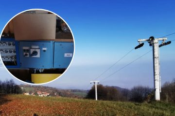 To je naše smučišče, ki ne obratuje več – a je vlečnica še vklopljena