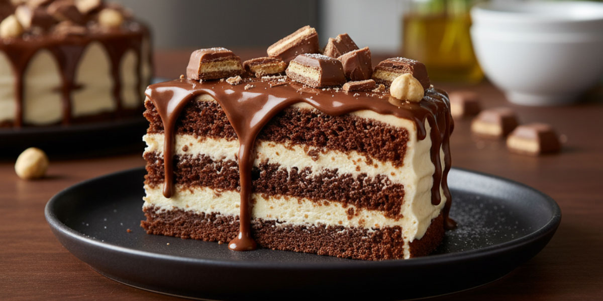 Kinder Bueno torta, ki je obnorela splet – razkošna sladica za ljubitelje čokolade