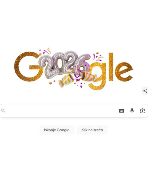Google je 31. decembra izpostavil besedo »Silvestrovo«