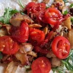 Tortilja, piščanec in rukola