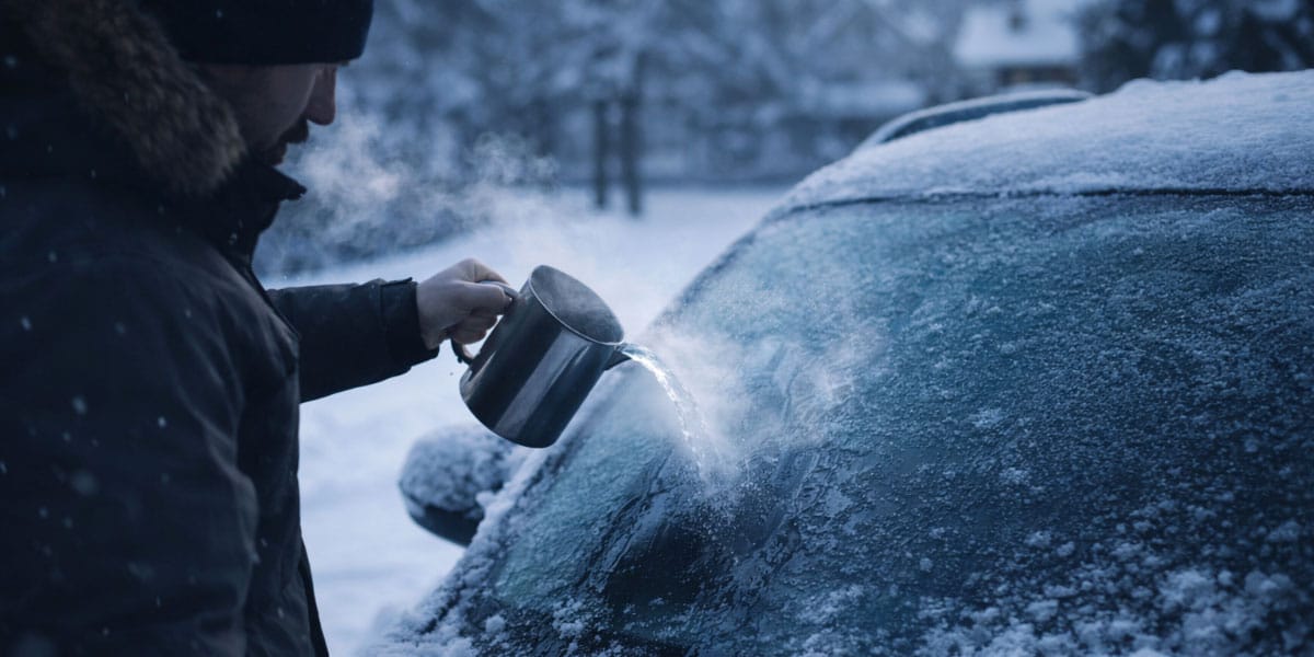 Odtaljevanje vetrobranskega stekla