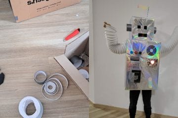 Kako lahko hitro in enostavno doma naredite pustno masko – robota