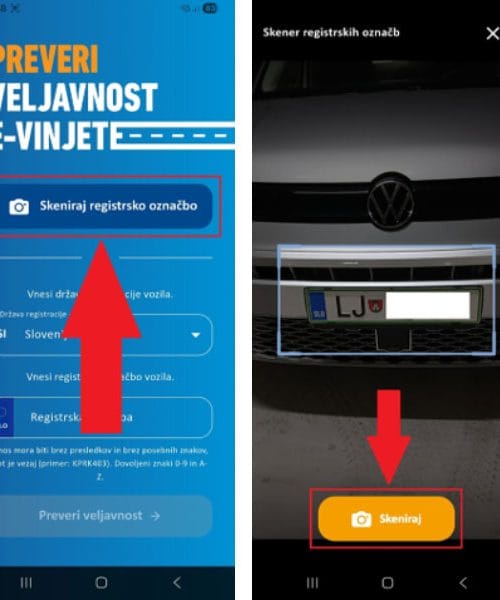 DARS predstavil aplikacijo, ki z enim posnetkom preveri e-vinjeto