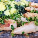 Kuhan krompir, blitva, lignji