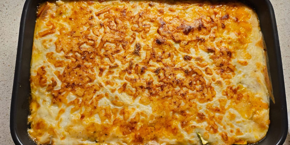 Pečena lazanja brez testenin