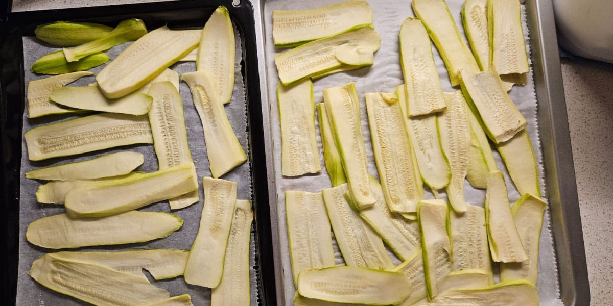 Lazanja z bučkami in brez testenin