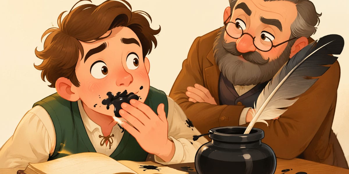 “Dati tinto piti”: stari izraz, ki zveni ostro, a skriva zgodbo o kazni in črnilu