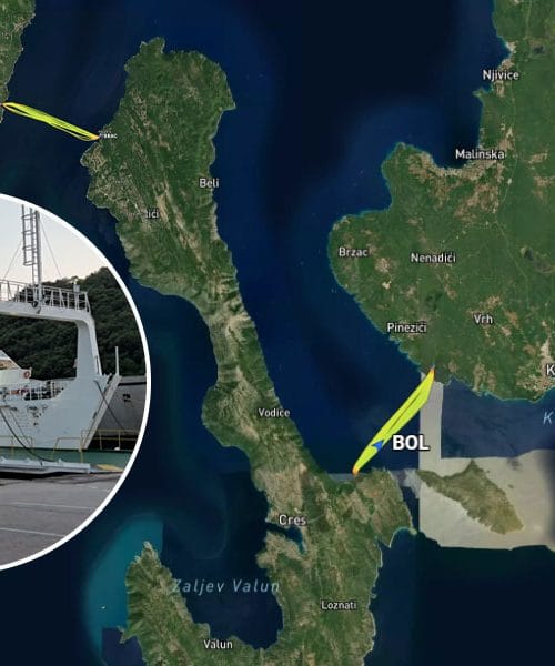 Če se na Cres odpravljate iz Ljubljane, je ta trajektna pot skoraj vedno najhitrejša