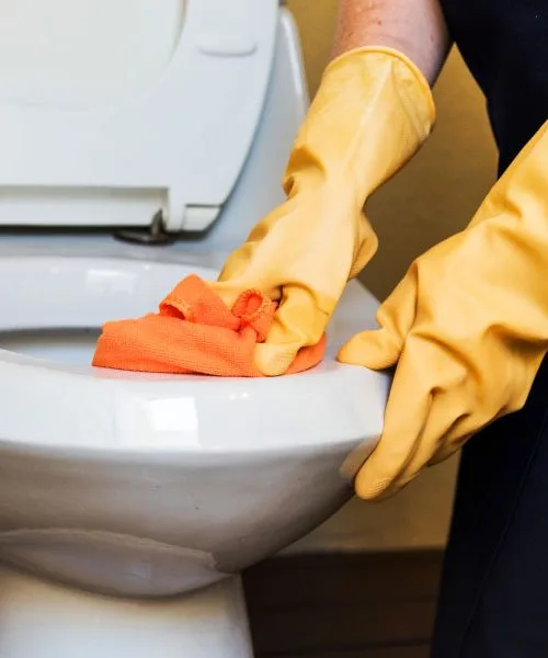 Rumene madeže v WC školjki lahko odstranite v 30 minutah