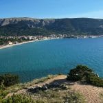 Plaža v Baški na otoku Krku
