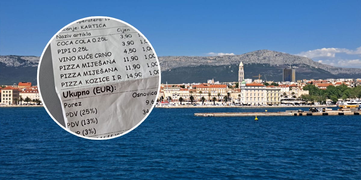 Tri pice in pijača v Splitu