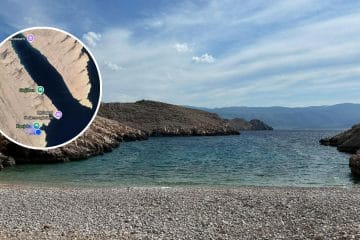 Uvala Konjska na Krku: plaža, do katere ne pridete z avtom, zato je še lepša