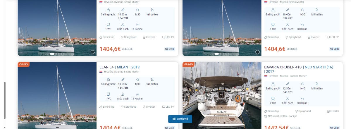 Cenik najema jadrnice