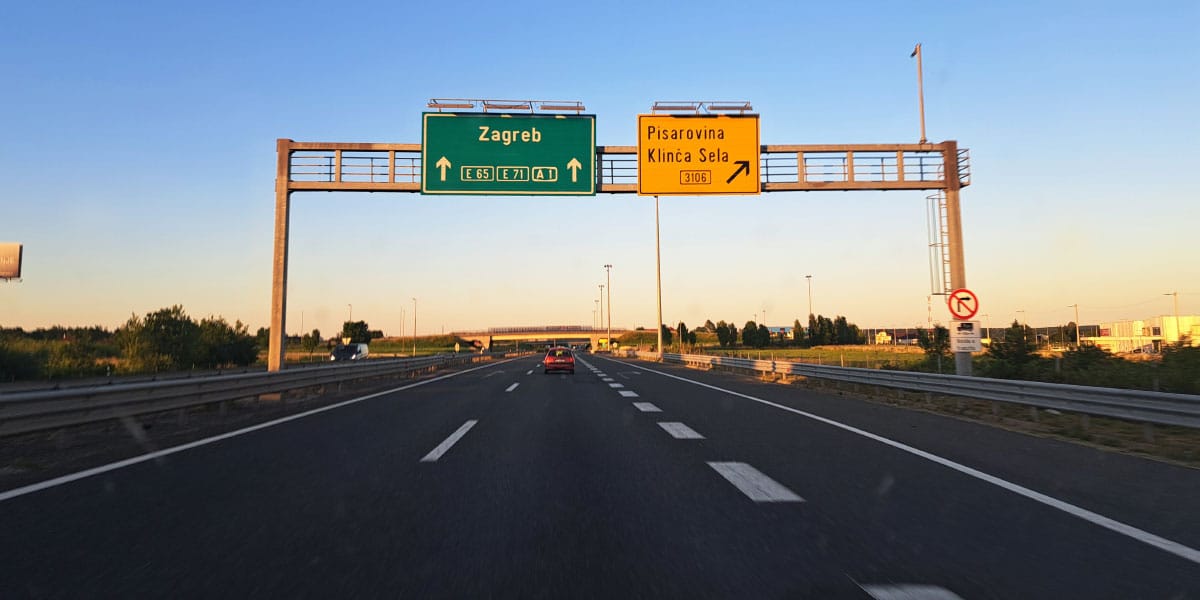 Donja Zdenčina, avtocesta Karlovac - Zagreb