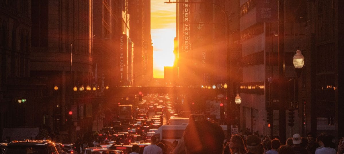 Manhattanhenge: konec tedna, ko se sonce v New Yorku ujame med nebotičnike