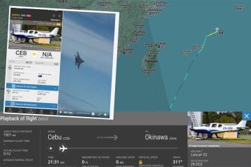 Na poti iz Nove Zelandije v Slovenijo ju je prestregel japonski F-15