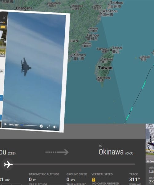 Na poti iz Nove Zelandije v Slovenijo ju je prestregel japonski F-15
