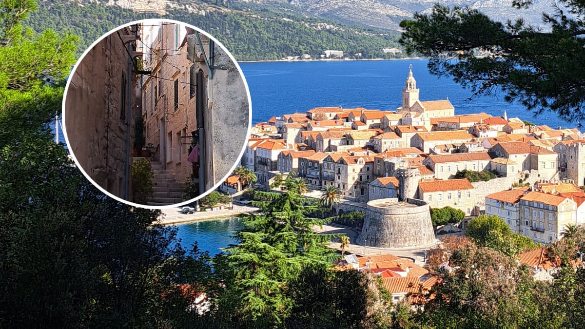 Ulice na Korčuli so hladnejše: razporeditev iz 13. stoletja se je izkazala za odlično rešitev