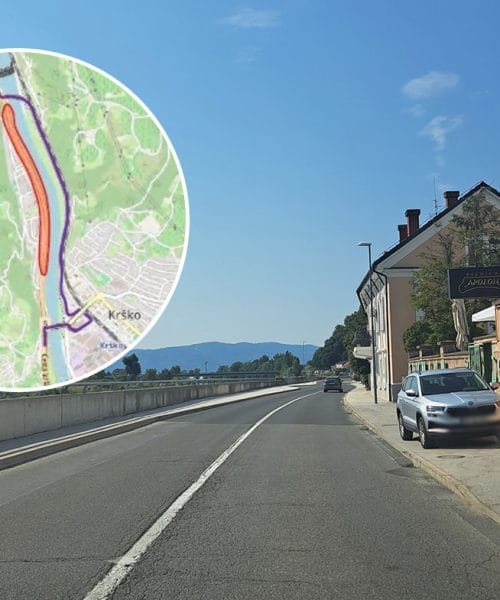 Od 20. avgusta do januarja 2027 zapora glavne ceste v starem Krškem, prenovili jo bodo