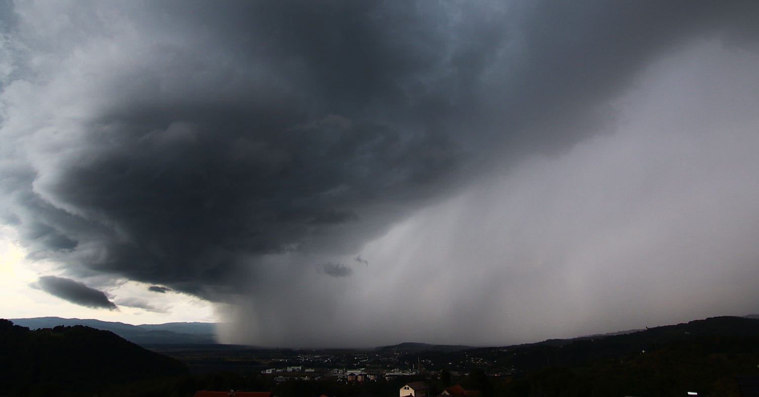 Ponoči končno konkretnejši dež: v Cerkljah ob Krki 28,1 mm, na Krnu več kot 60 mm
