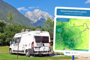 Na zahodu lahko do sobote pade več kot 100 litrov dežja, na vzhodu precej manj