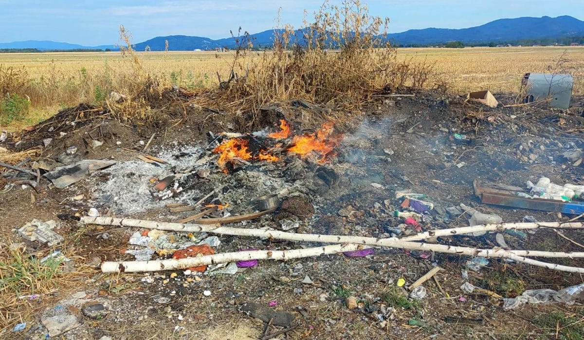 Požar v Kerinovem Grmu, Foto: PGE Krško