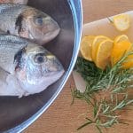 Ribe, limona in rožmain