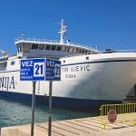Trajekt Tin Ujević, Luka Split