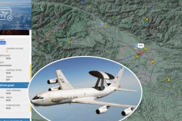 Nad Slovenijo je v torek letelo nenavadno letalo,  “leteči radar” Boeing E-3F Sentry