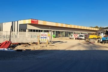 V Brežicah hitro raste nov trgovski center –  prihajata Spar in Müller, skupaj bo 17 najemnikov