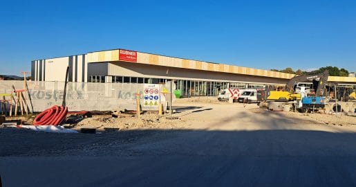 V Brežicah hitro raste nov trgovski center –  prihajata Spar in Müller, skupaj bo 17 najemnikov