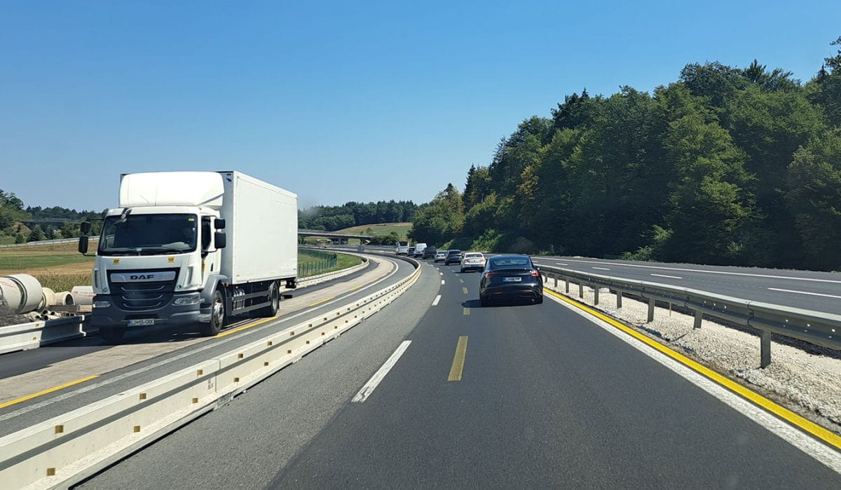 Dolenjska avtocesta pri Ivančni Gorici