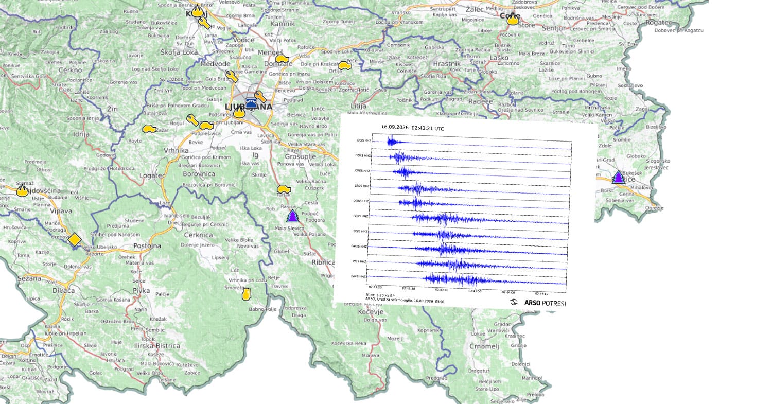 V sredo dva potresa pri Ribnici in Brežicah – sta morda povezana?