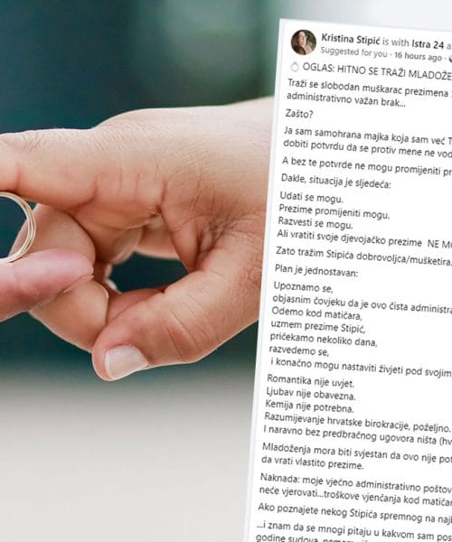 Hrvatica išče ženina s prav posebnim priimkom – poročila bi se le zato, da bi postala Stipić