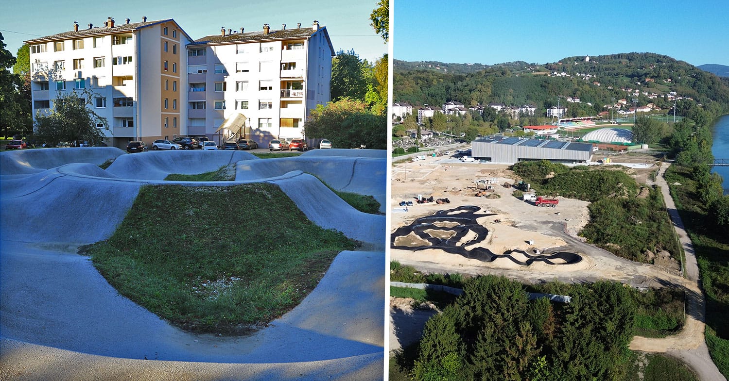 Namesto koloparka v Krškem stanovanja, nov pumptrack nastaja pri bazenu