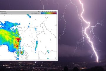 Radarska slika padavin – kje trenutno dežuje v Sloveniji?