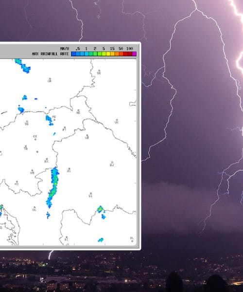 Radarska slika padavin – kje trenutno dežuje v Sloveniji?