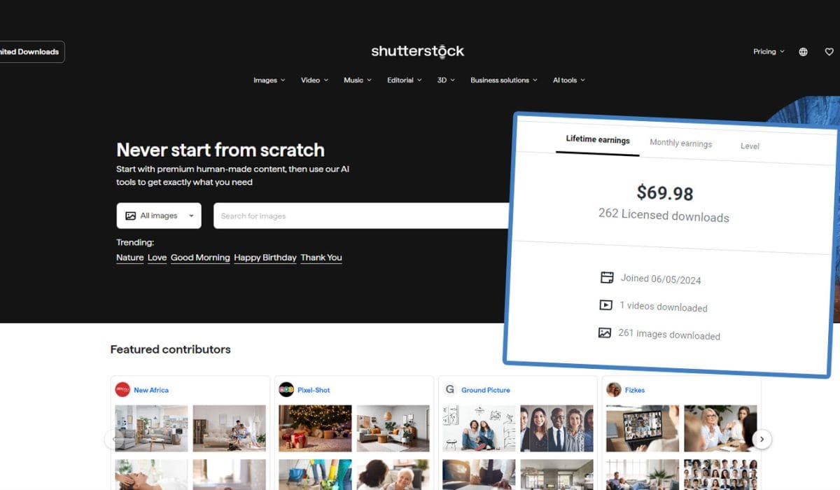 Shutterstock in prodaja fotografij, Grafika: Vse za moj dan