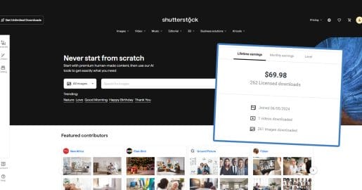 Na Shutterstock je naložil skoraj 1000 fotografij, zaslužil pa ni niti 100 evrov