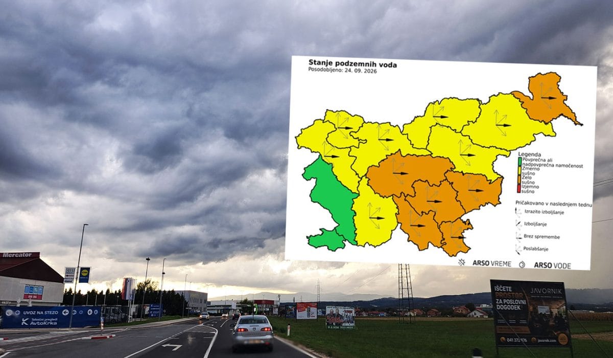 Stanje podzemnih voda, september 2026, Grafika: Vse za moj dan