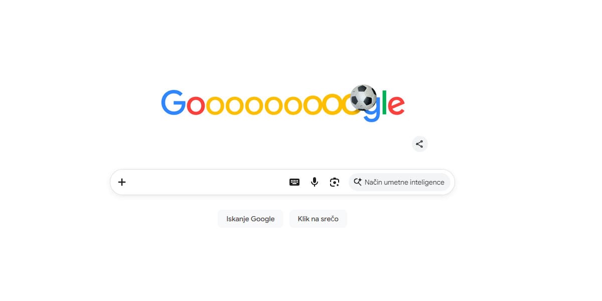 Uefa Liga prvakov Google Doodle