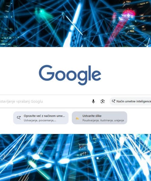 Google spreminja začetno stran iskalnika, dodali dva gumba za AI