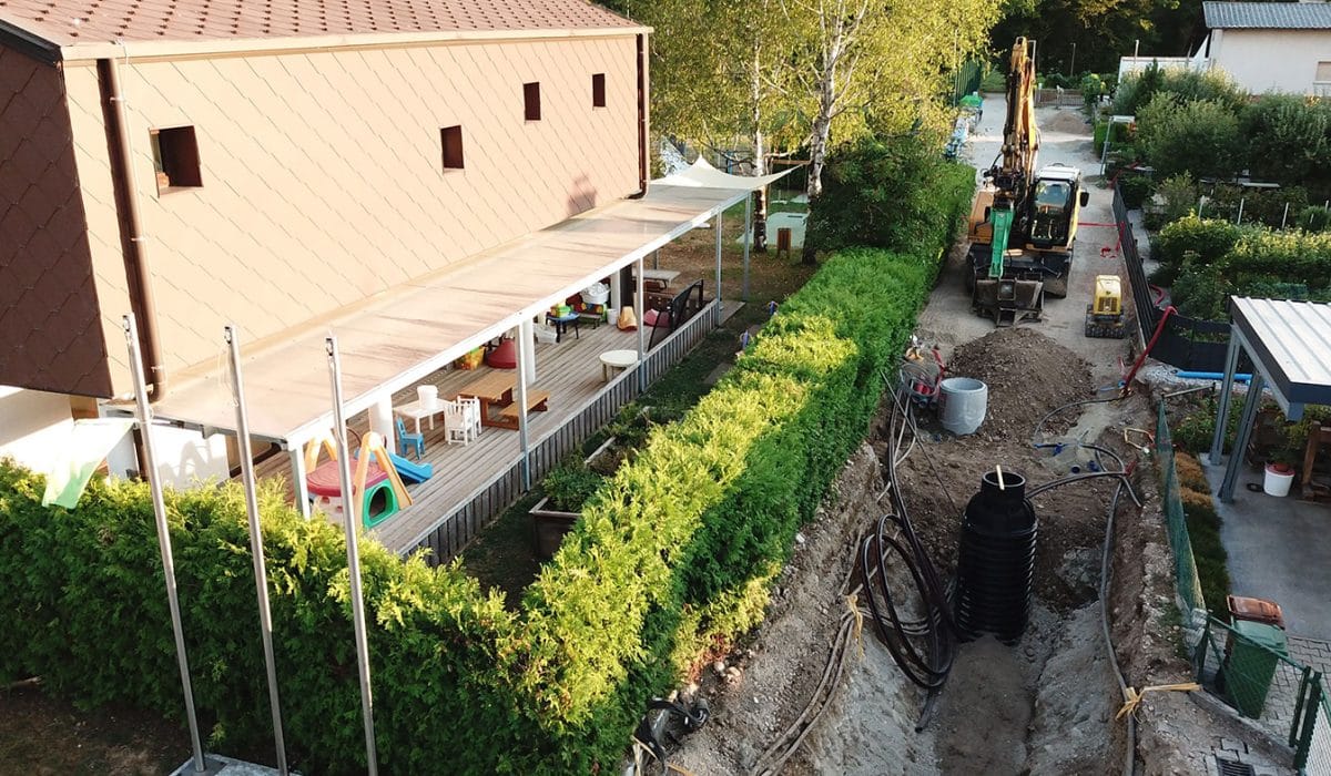 Gradnja kanalizacijskega sistema, Foto: MO Kranj