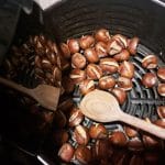 Pečenje kostanjev v cvrtniku na vroč zrak