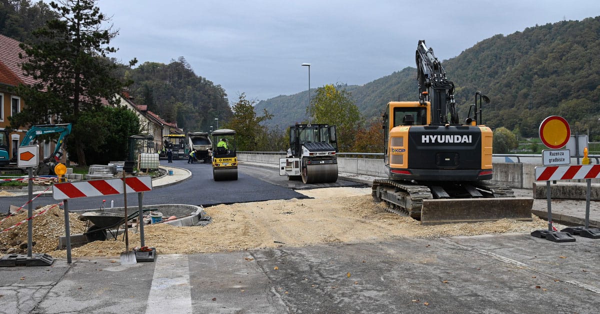 Krško, Valvasorjevo nabrežje, oktober 2026, Foto: Mestna občina Krško