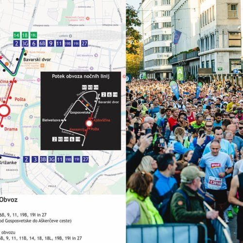 Ljubljanski maraton prinaša spremembe na LPP: od petka popoldne številne linije po obvozih